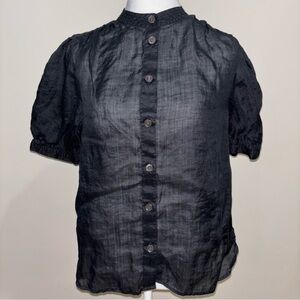 Banana Republic Black short sleeve shirt Size S